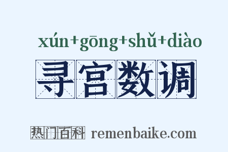 寻宫数调是什么意思的图片